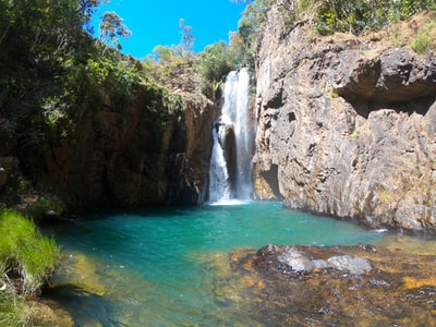 The waterfall
